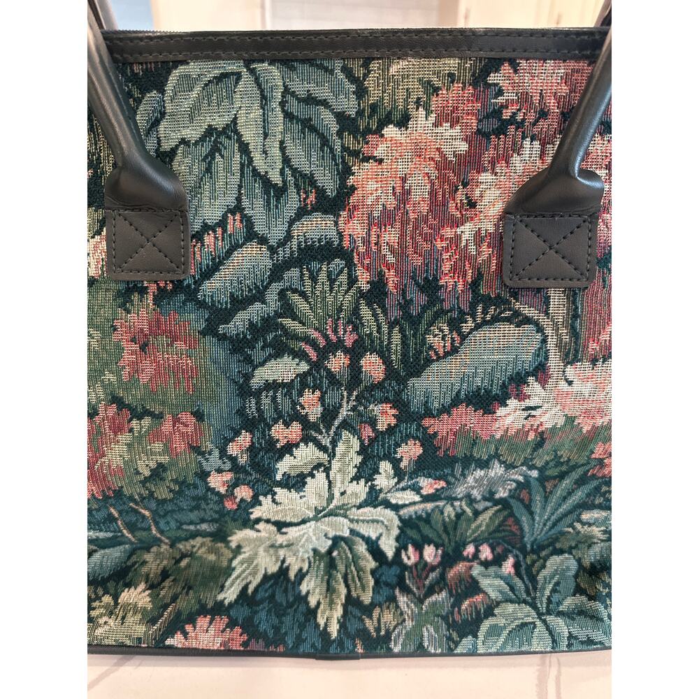 VTG Atlantic Embroidered Tapestry Weekender Carry On Shoulder Travel Bag Tote - Picture 5 of 16